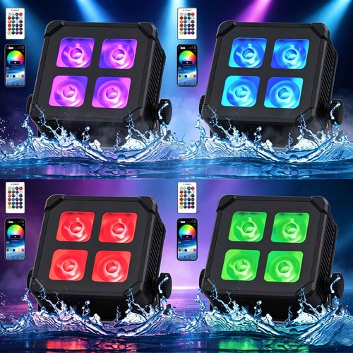4skt 100w akku led par - 4skt,