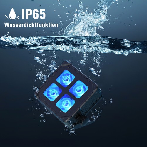 Ip65 akku par leds 60w - 4, rgbwa