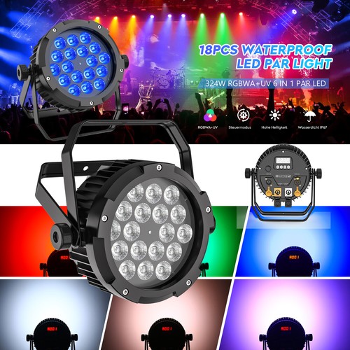 Wasserdichtes led par rgbwa - led, rgbwa+uv