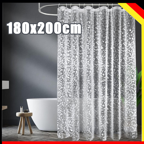 Duschvorhang transparent - transparent, 3d